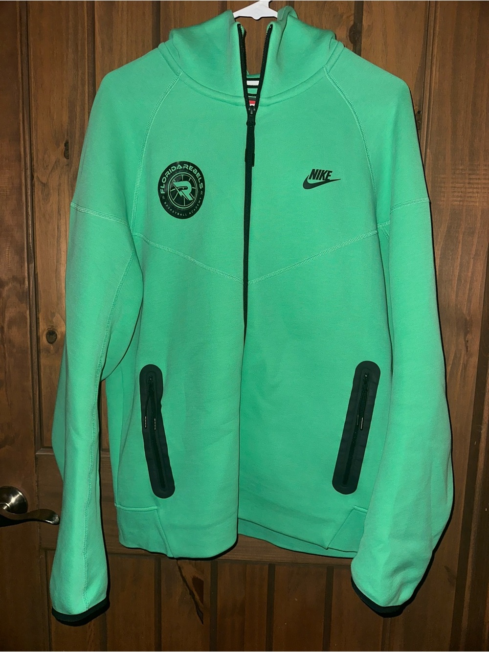 Nike Tech Women's Mint Green Full-Zip Hooded Jacket